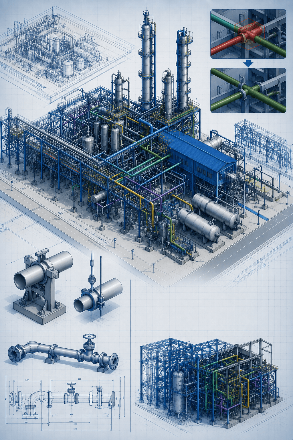 Plant Layout & Piping Engineering Schematic